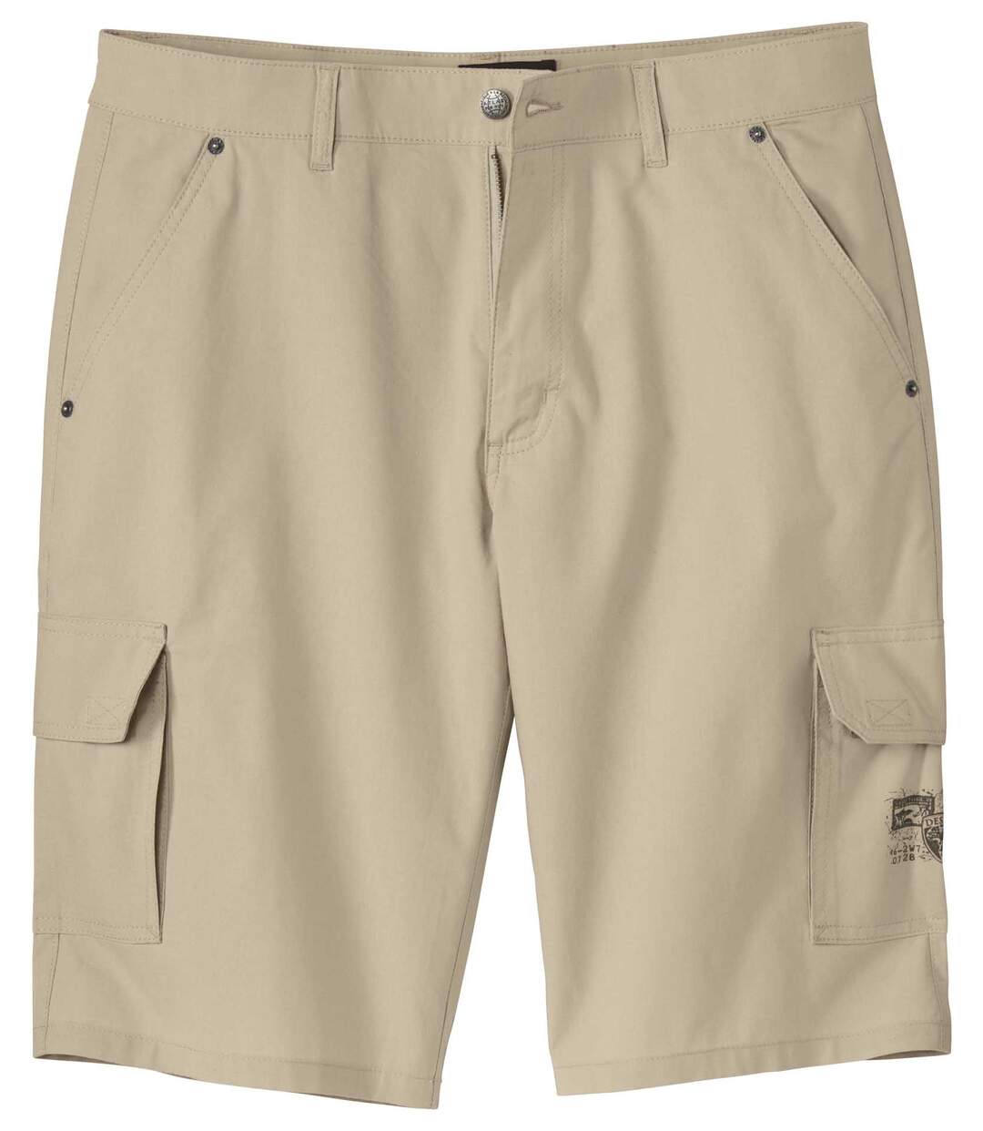 Bermuda cargo léger homme - beige-2