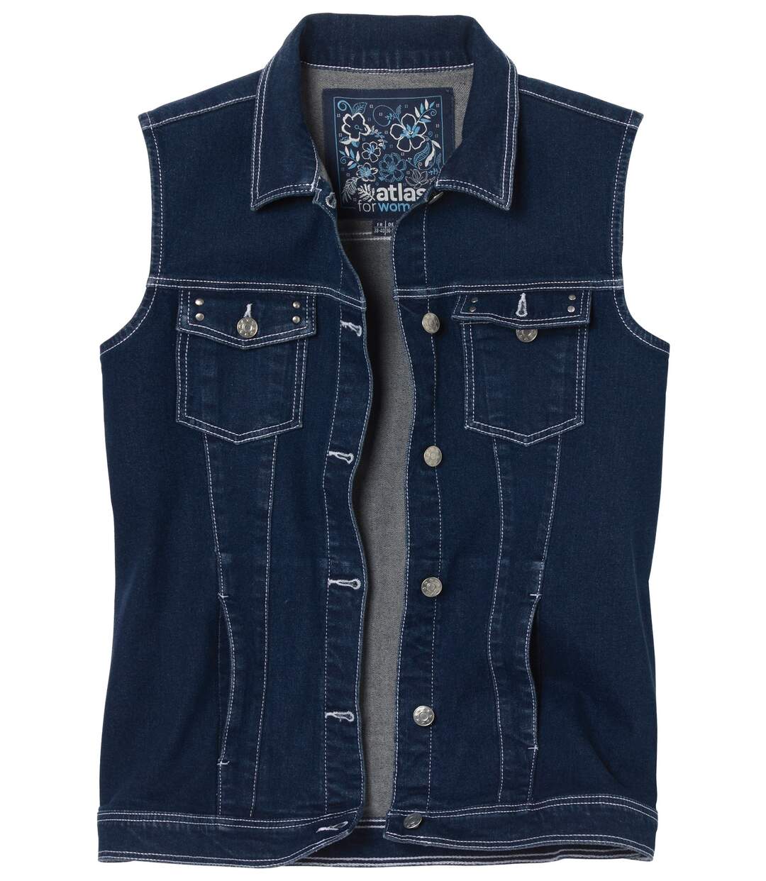 Veste en Jean Sans Manches-3