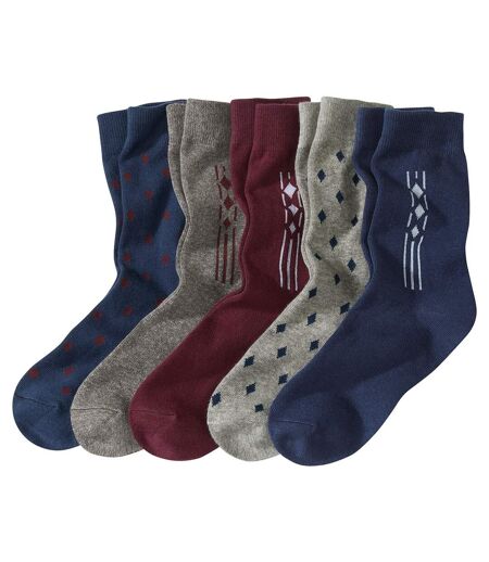 Set van 5 paar trendy sokken in een geschenkdoosje