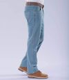 Hellblaue Stretch-Jeans mit Regular-Schnitt Atlas For Men