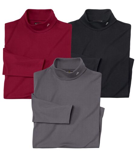 3 darabos, garbónyakú Mountain aláöltöző pulóver szett