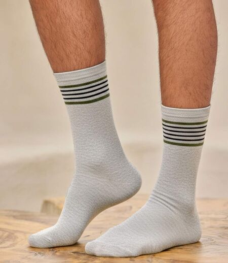 Lot de 4 Paires de Chausettes Rayées 