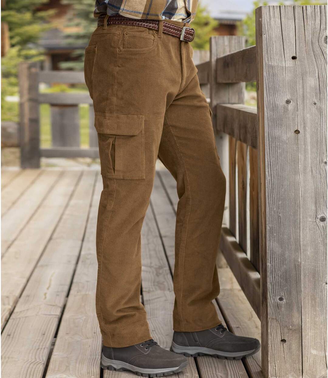 Pantalon cargo velours homme hot sale