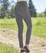 Women's Grey Comfortable Stretch Leggings