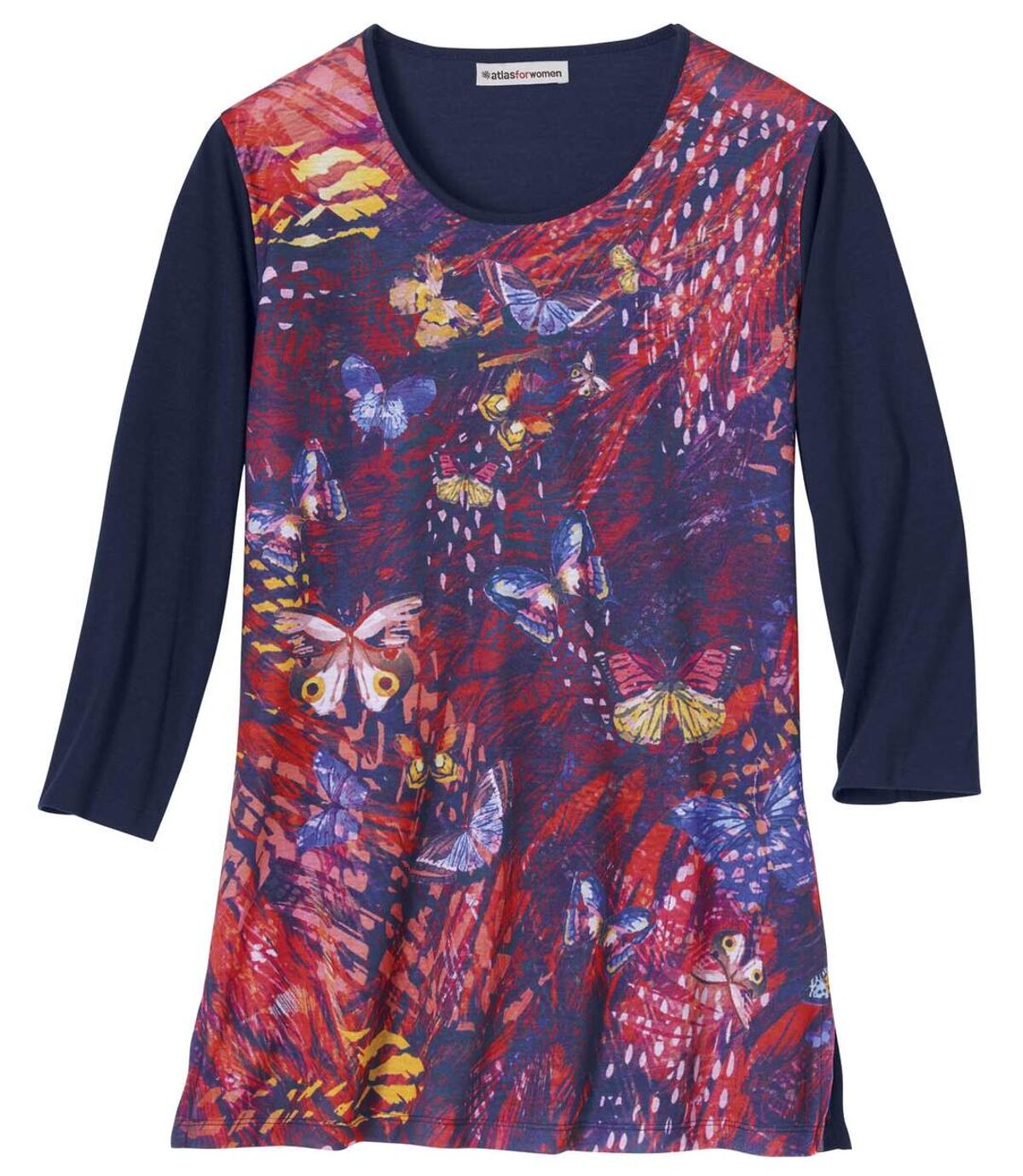 Women's Butterfly Print Top Atlas For Men