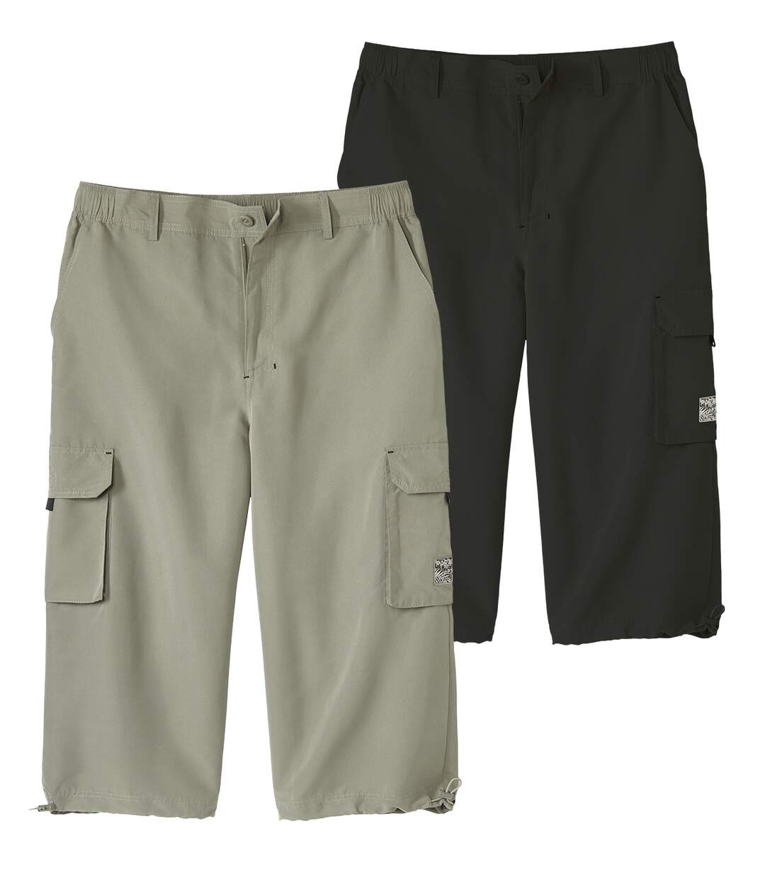 Le Lot de 2 Pantacourts Cargo en Microfibre-3