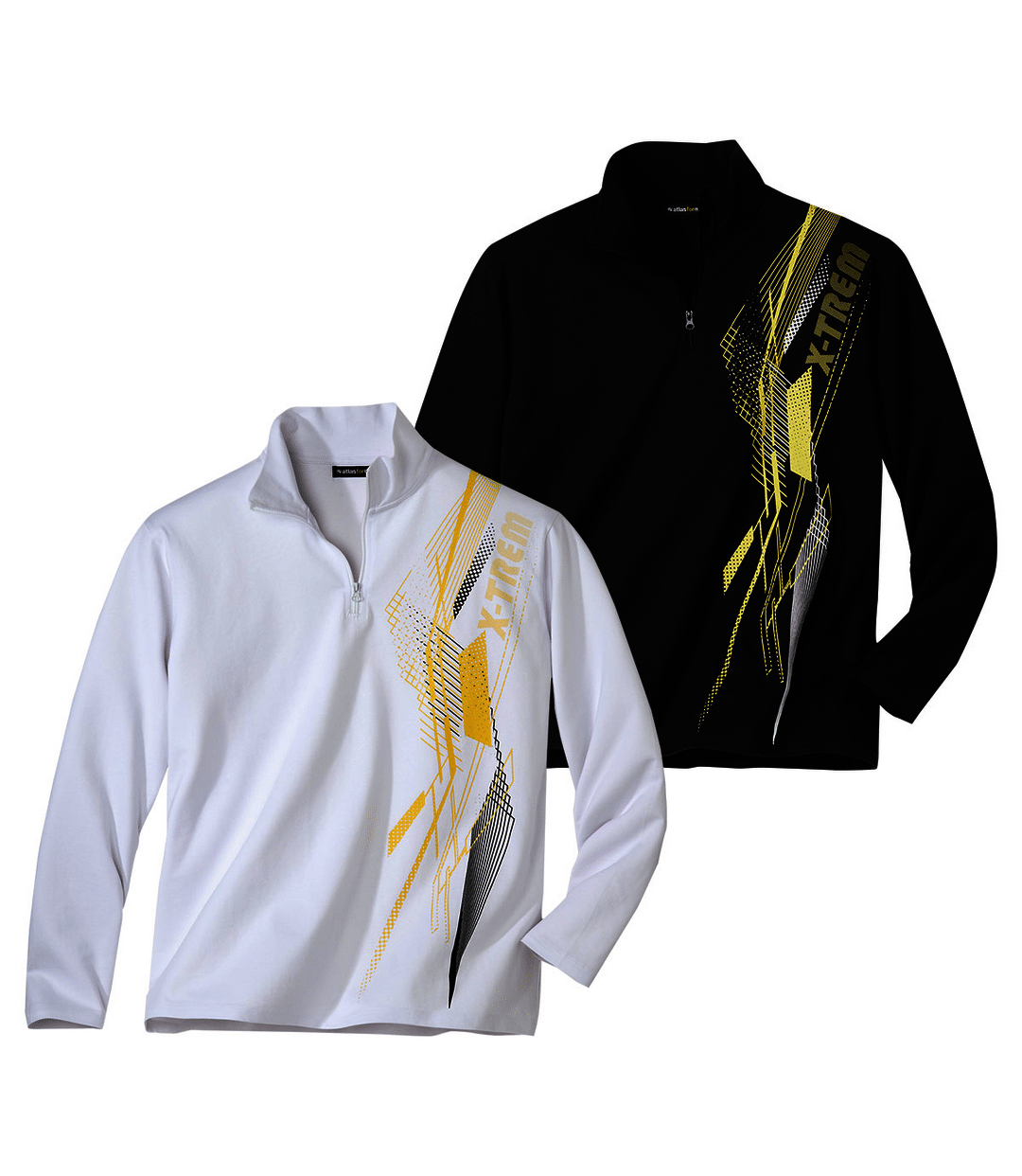  Lot de 4 Polos Sport Col Zippé