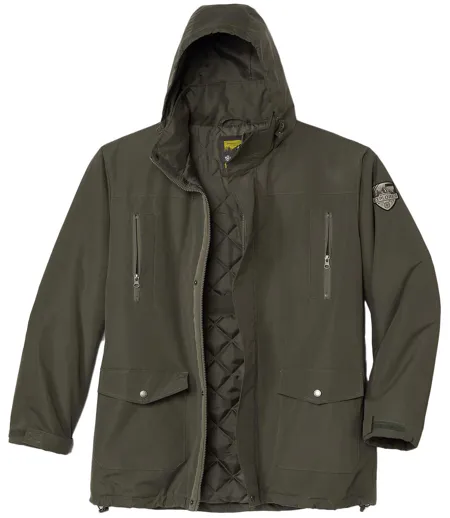 Wasserabweisender Parka mit Steppfutter