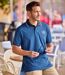 Pack of 2 Men's Sporty Polo Shirts - Burgundy Blue-3