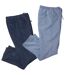 Pack of 2 Men's Top Comfort Jeans - Blue