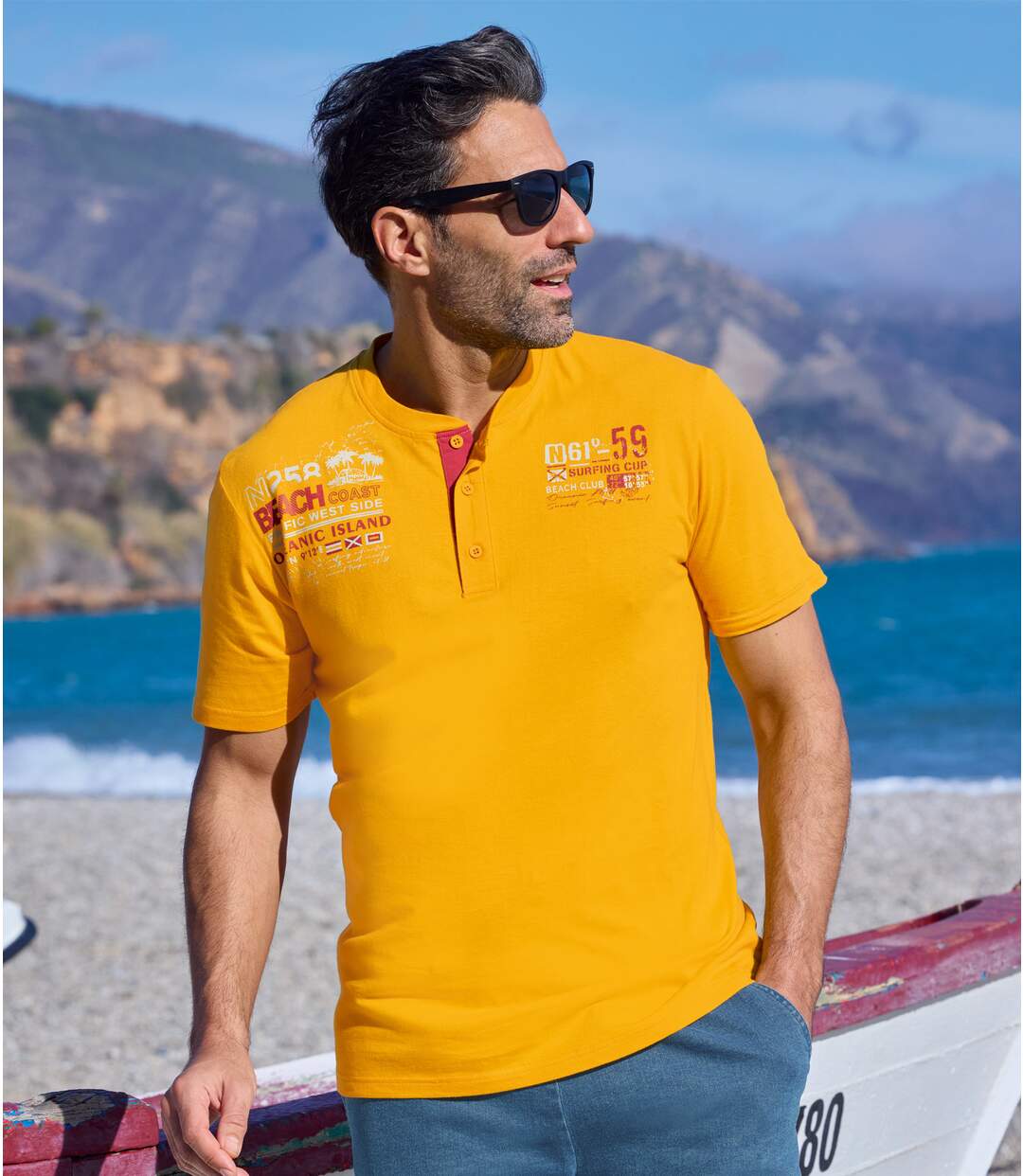 2er-Pack Henleyshirts Beach Club