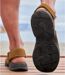 Men's Hook-and-Loop Summer Sandals - Brown