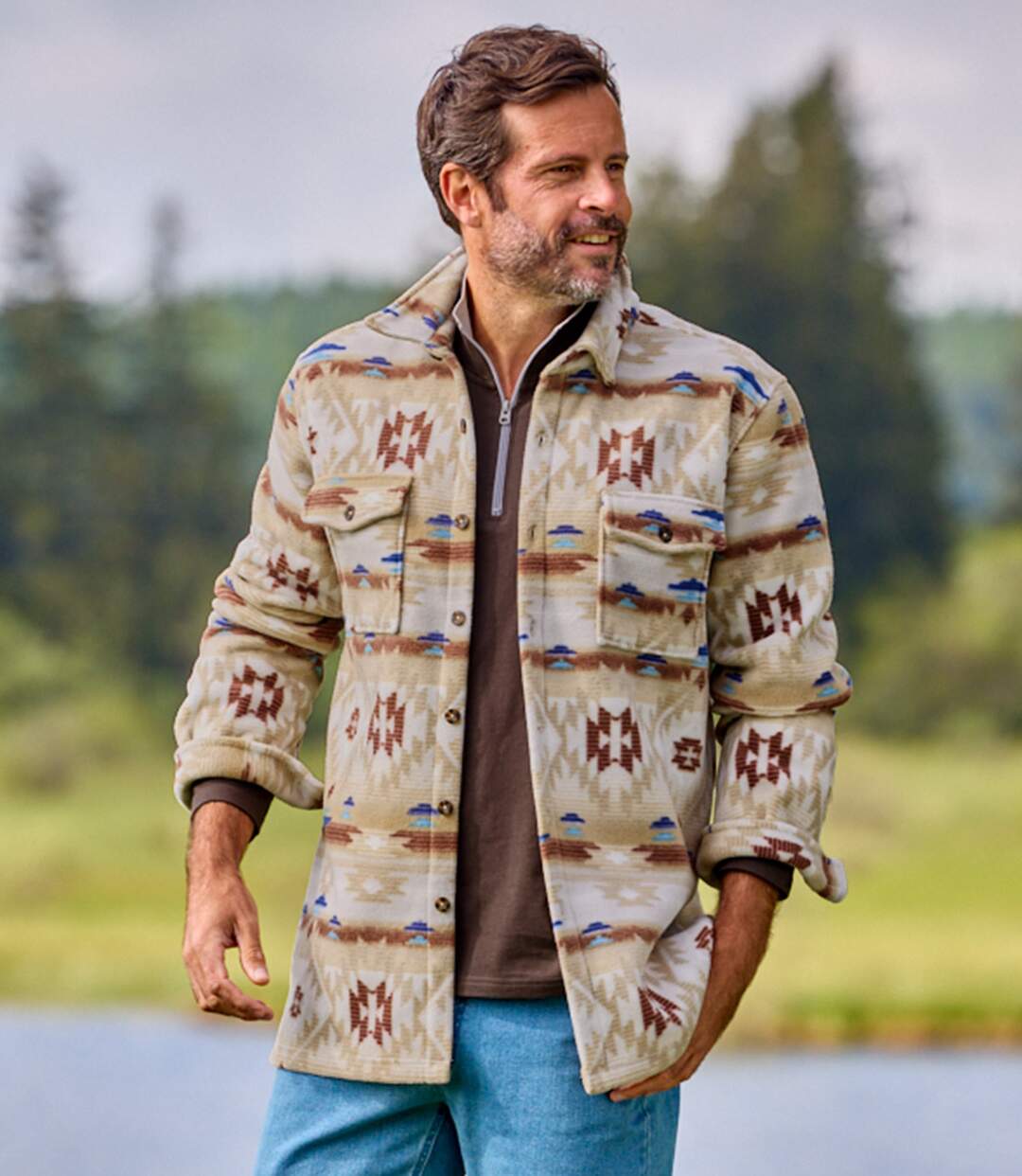 Surchemise Polaire Motifs Navajos-4