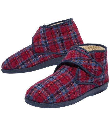 Men's Sherpa-Lined Slippers