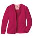 Women's Brushed Fleece Spring Jacket - Cherry