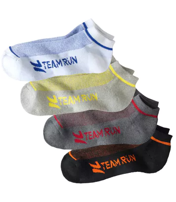 Lot de 4 Paires de SocquettesTeam Run