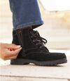 Men's Black Split Leather Boots Atlas For Men