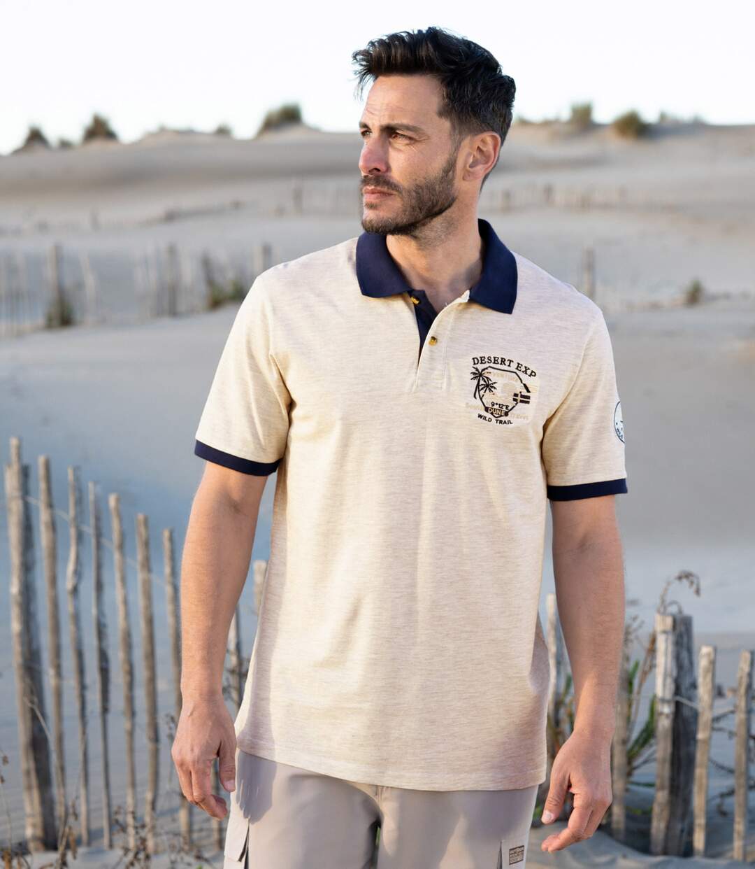Zestaw 2 polo z piki Desert-3