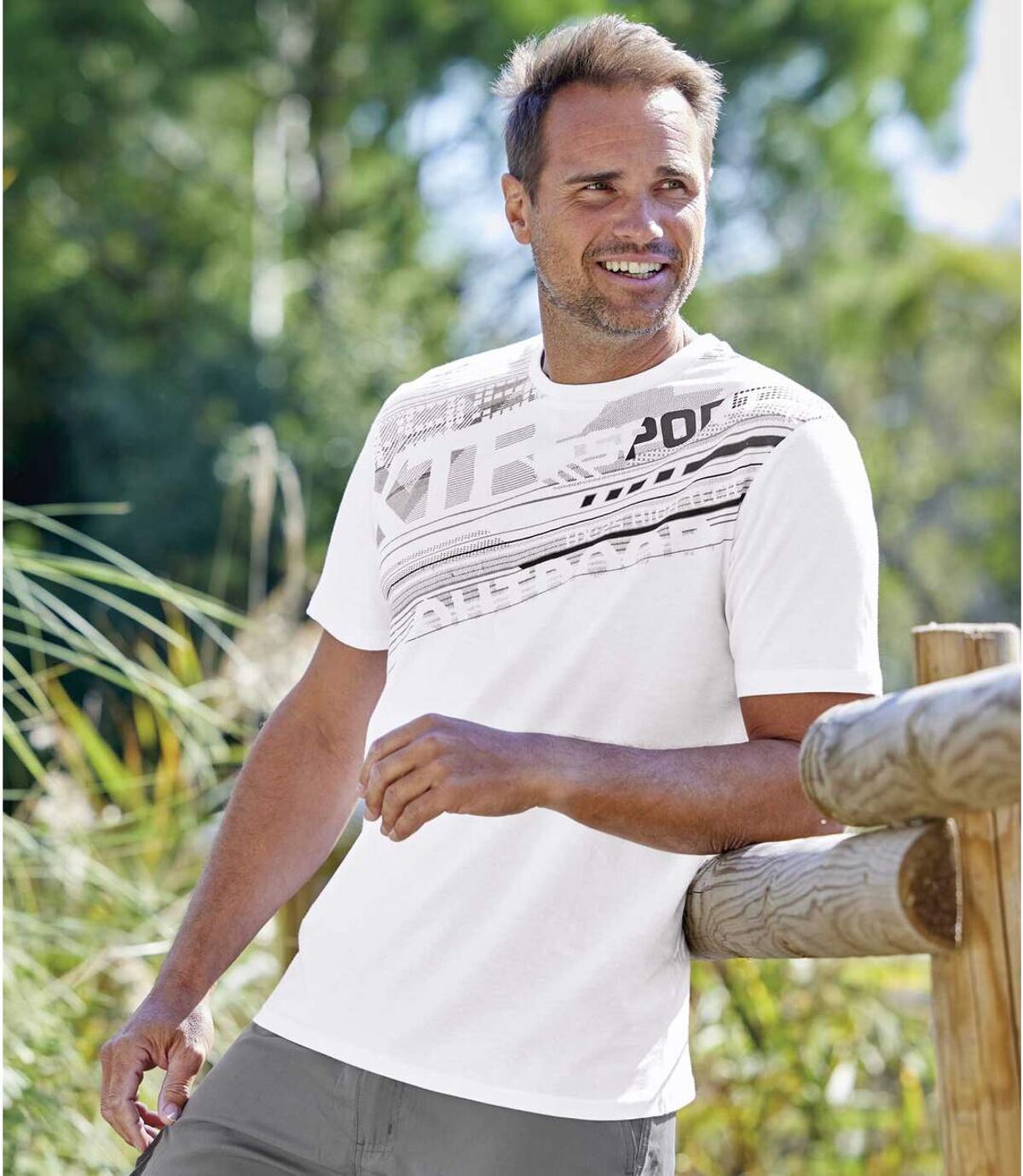 3 darabos Graphic Sport póló szett Atlas For Men