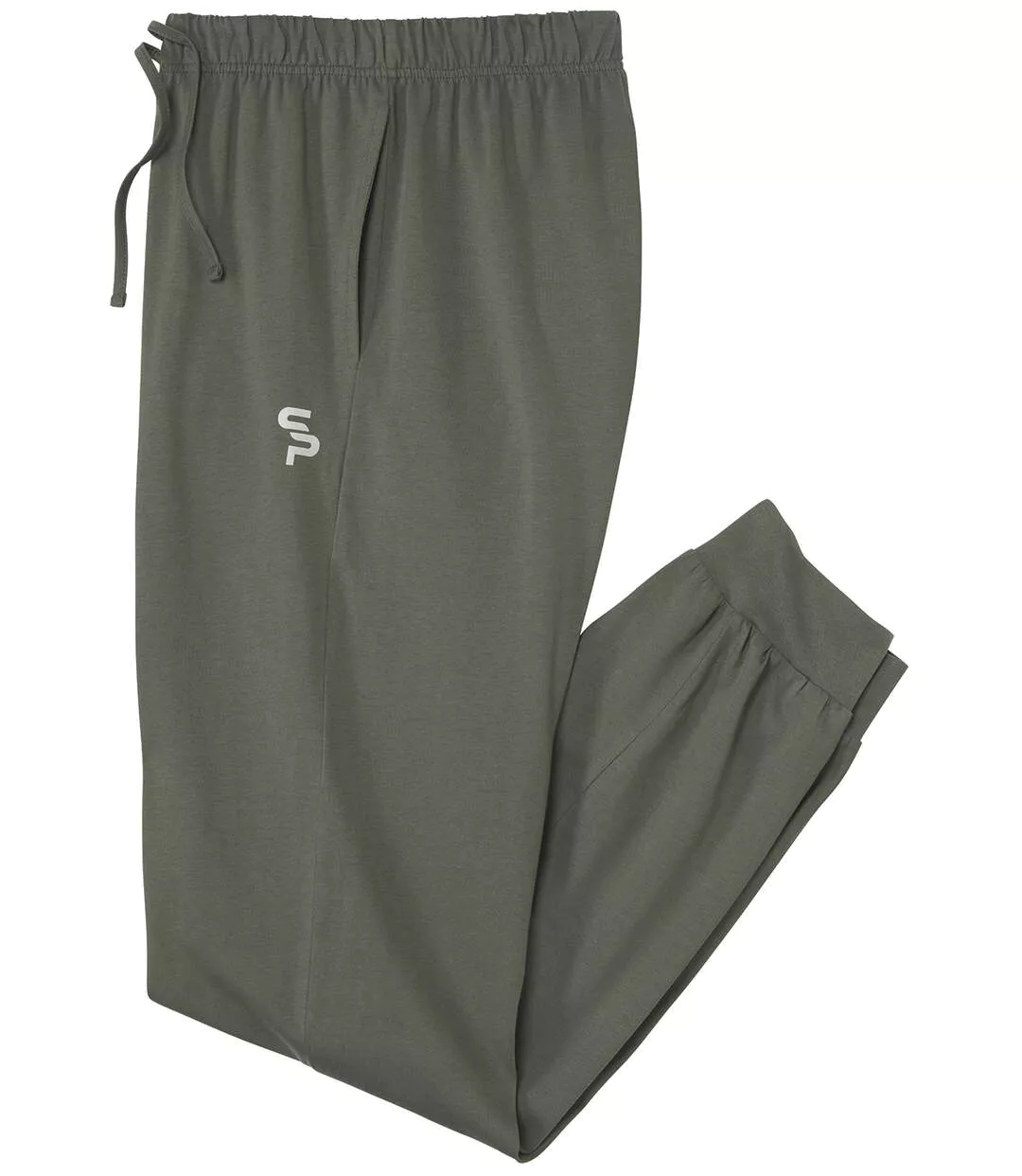 Men's Khaki Casual Cotton Trousers-1