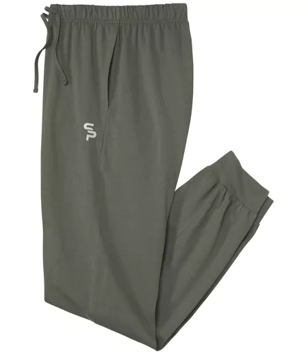 Men's Khaki Casual Cotton Trousers 