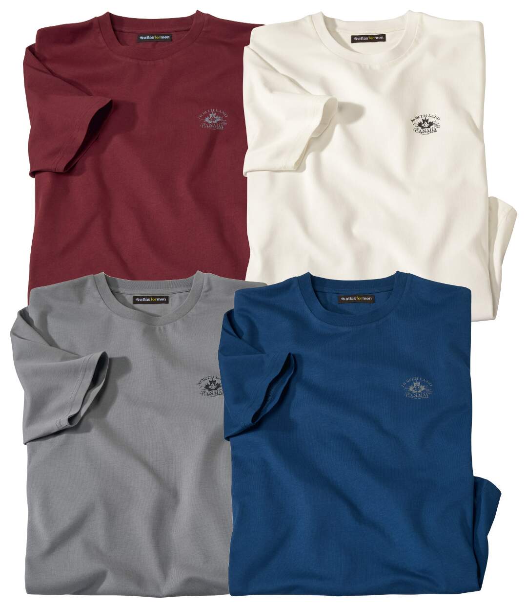 4er-Pack bequeme T-Shirts Atlas For Men