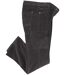 Men's Anthracite Corduroy Cargo Trousers - Elasticated Waistband