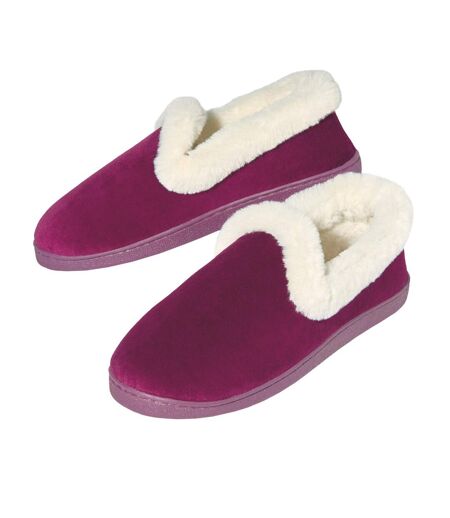 Les Chaussons en Velours et Fausse Fourrure