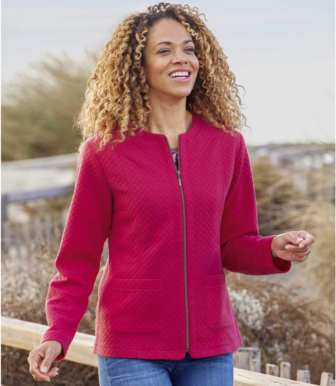 Women's Spring Fleece Jacket - Cherry Atlas For Men