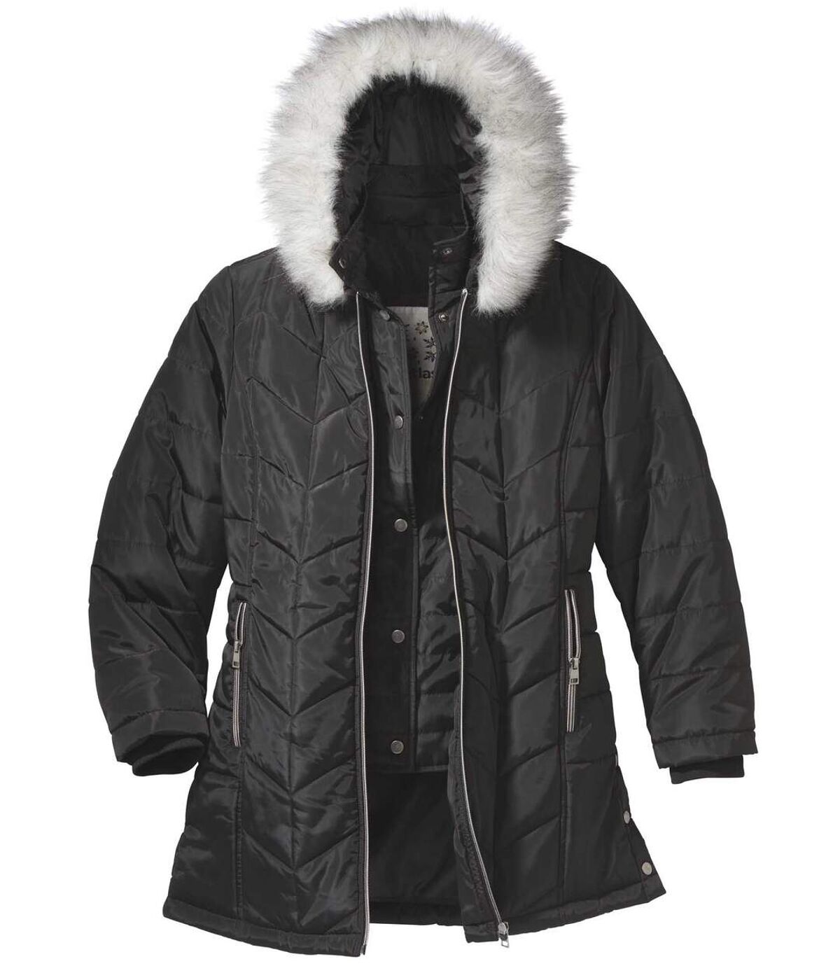 Parka Arktis mit vielen Taschen und Webpelzkapuze Atlas For Men