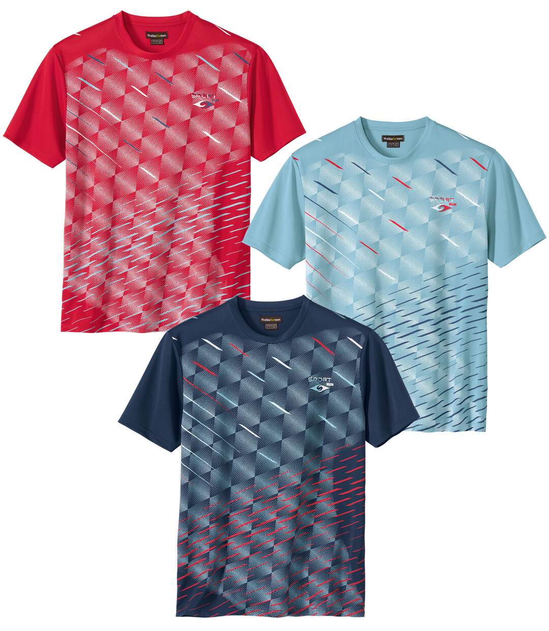 Lot de 3 Tee-Shirts Sport Imprimé graphique 