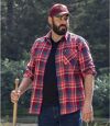 Chemise Flanelle à Carreaux rouge Atlas® Atlas For Men