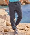 Men's Navy Brushed Fleece Sweatpants  Atlas For Men