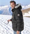 Kurtka zimowa z kapturem z imitacją futerka Atlas For Men