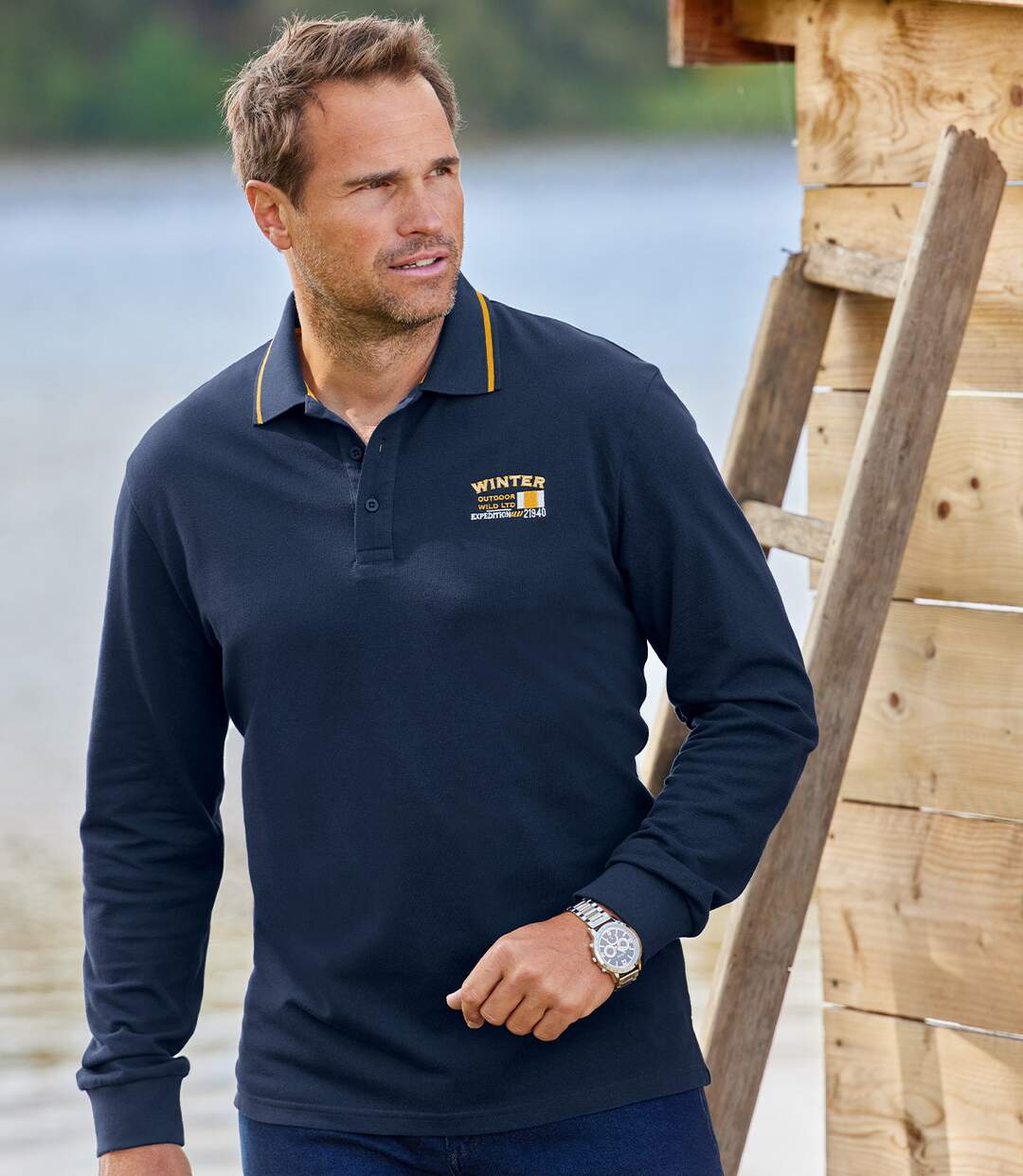 2er-Pack Poloshirts in Jersey-Qualität