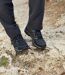 Men's Black Water-Repellent Walking Shoes
