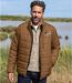 Men's Camel Multipocket Padded Jacket - Water-Repellent-1