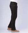 Schwarze Regular-Jeans mit Stretch-Effekt Atlas For Men