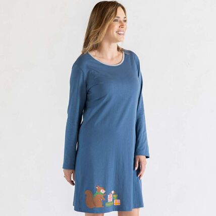 Maxi t-shirt bleu