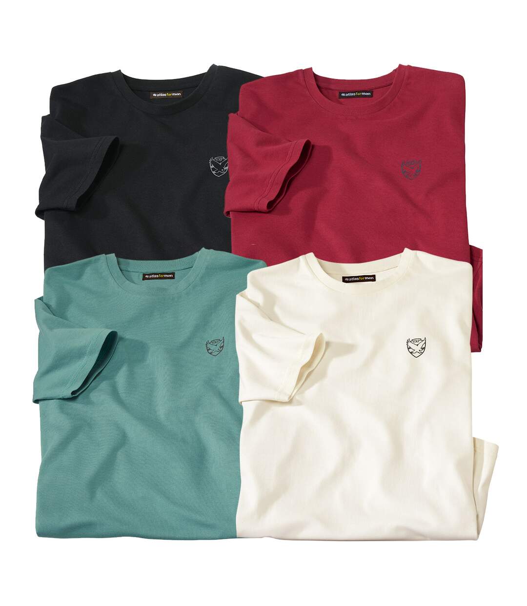 4er-Pack kurzärmelige T-Shirts