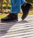 Wysokie buty z zamszowej, naturalnej skóry z wyściółką z kożuszka sherpa-2