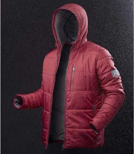Men’s Snow Time Lightweight Red Puffer Jacket