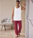 Men's Red Jersey Trousers - Elasticated Waist
