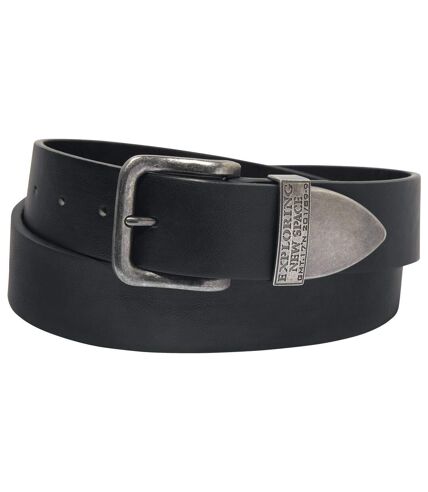 Men's Black Split Leather Belt