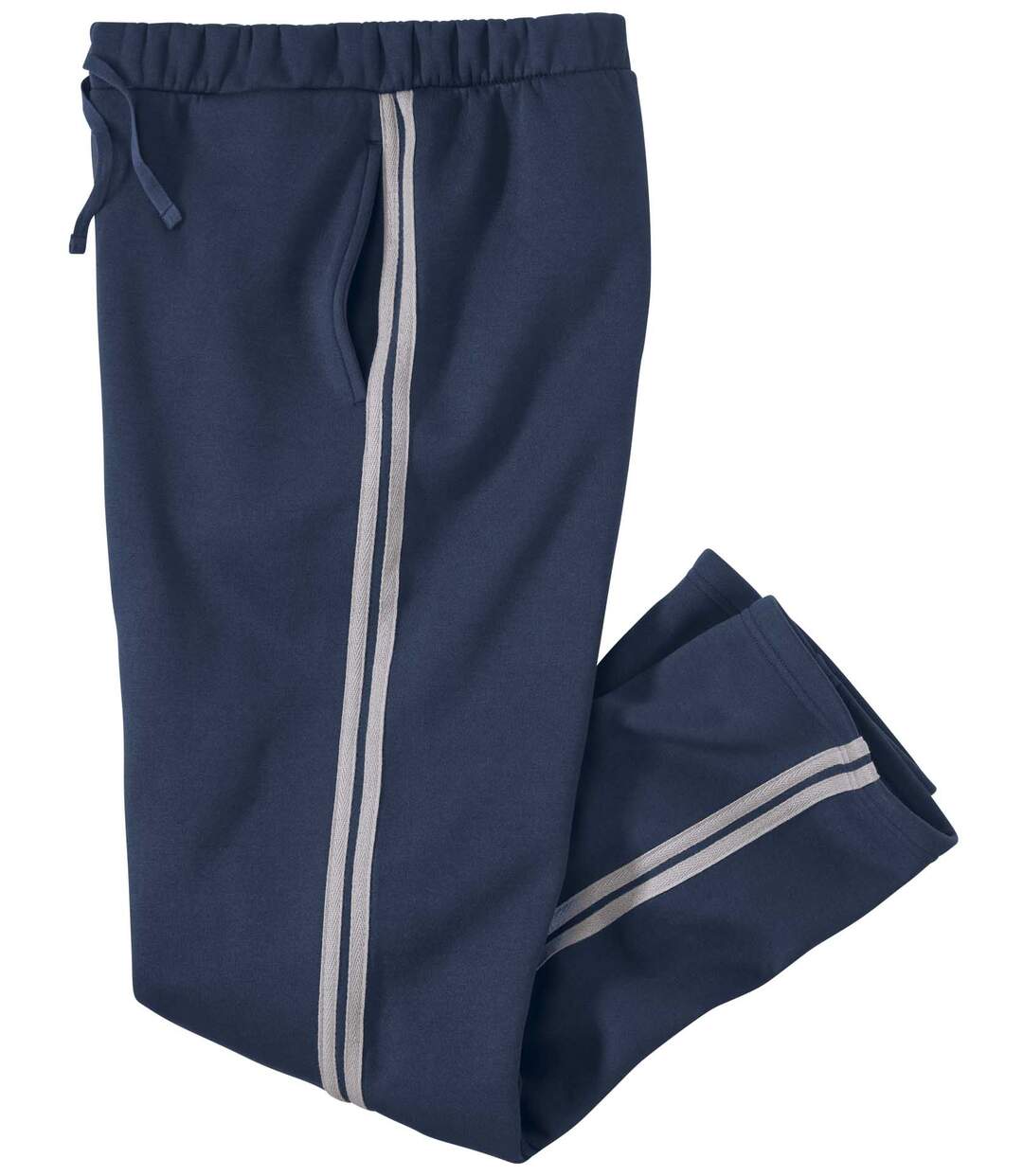 Pantalon en molleton gratté doux homme - marine