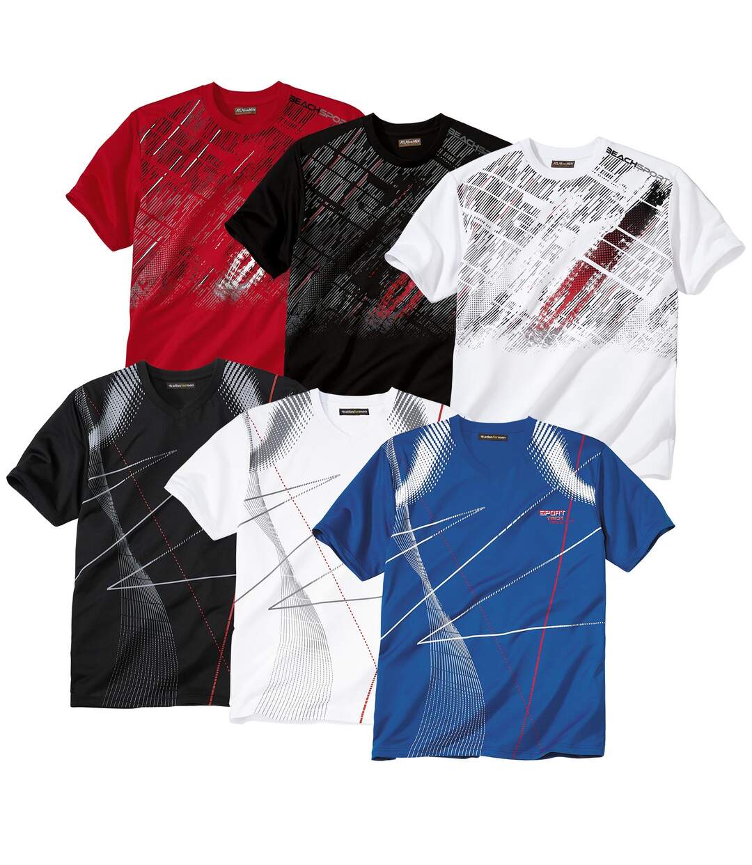 Pack of 6 Print T-Shirts-1