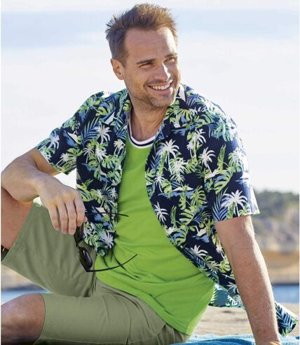 Men's Tropical Print Shirt