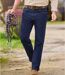 Men's Blue Regular-Fit Stretch Jeans-1