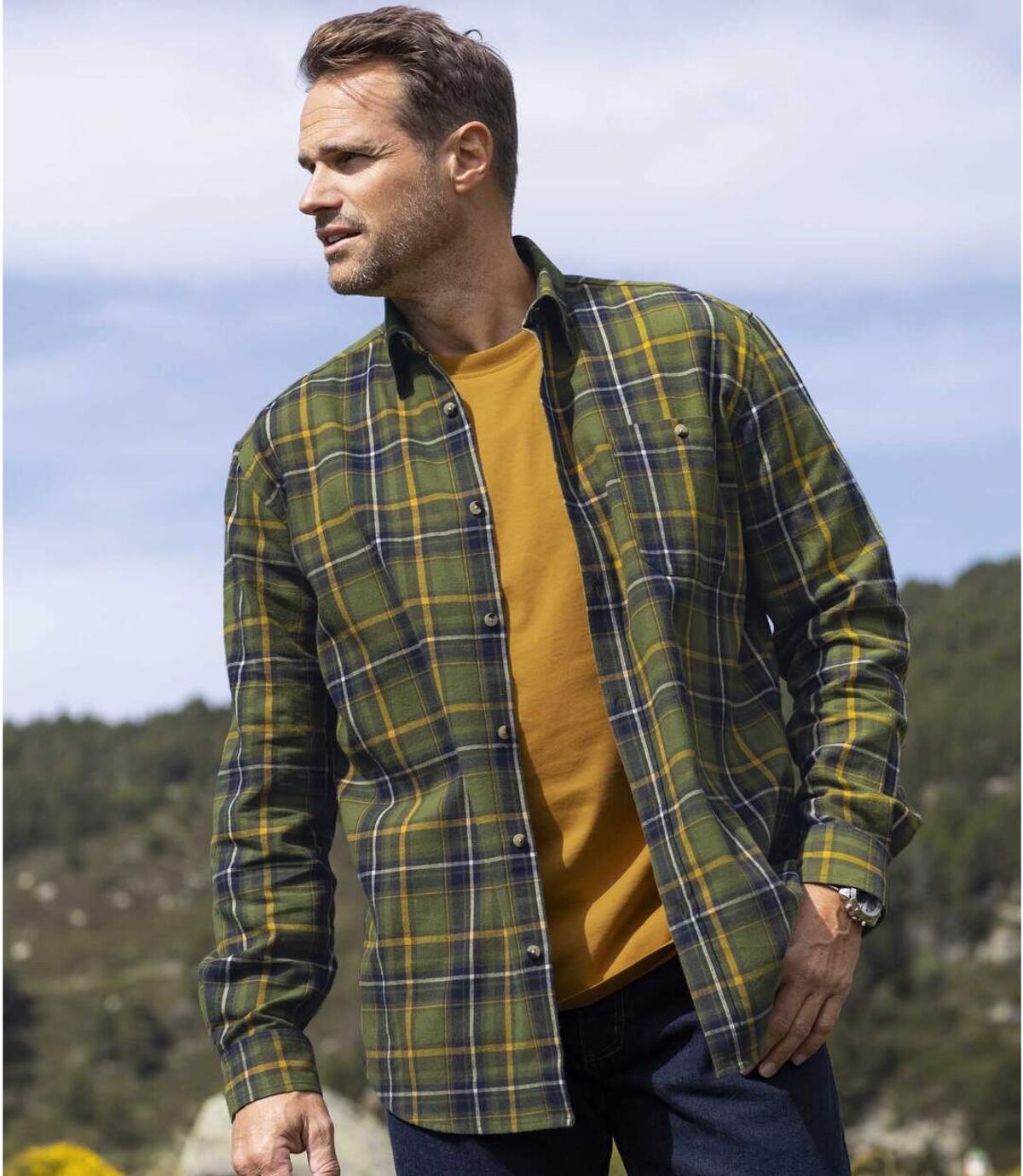 Flanellhemd Forest Atlas For Men