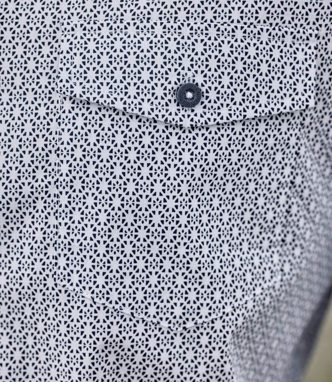 Chemise Popeline Micromotifs Fantaisie-5